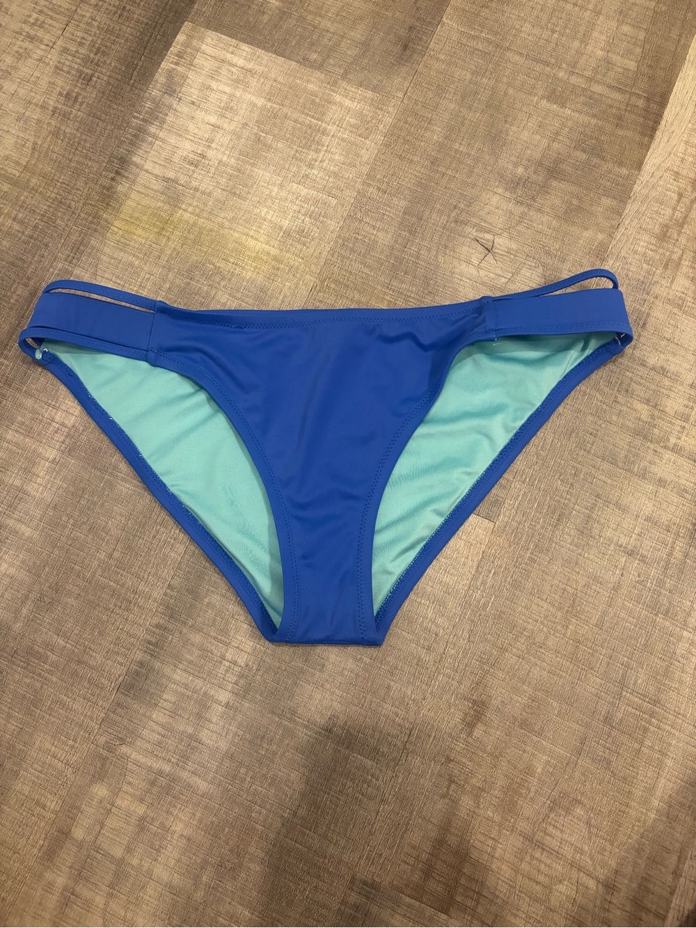Shade & Shore Blue Strappy Bikini Bottom